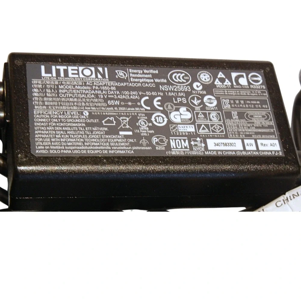 LiteOn 65W AC Power Adapter Charger NSW25693 Laptop Cord Laptop Charger